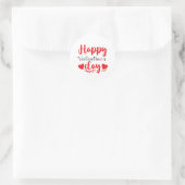 Happy Valentine's Day Ronde Sticker (Tas)