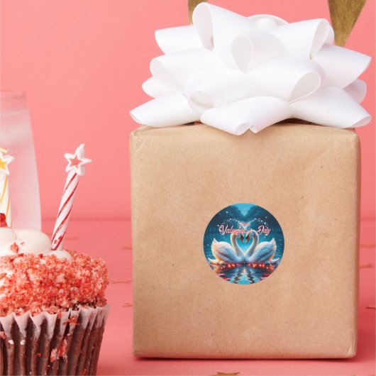 Happy Valentine's Day Ronde Sticker (Feest)