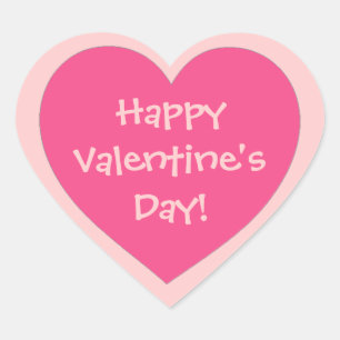 Happy Valentine's Day roze themalokers Hart Sticker