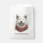 Happy Valentines Day Samoyed Dog Bedankzakje (Voorkant)