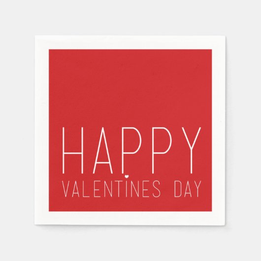 Happy Valentines Day Servet (Voorkant)