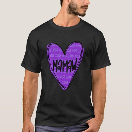 Happy Valentines Day Shirt For Mamaw (Voorkant)