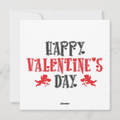 Happy Valentine's Day Sloth Feestdagenkaart (Achterkant)