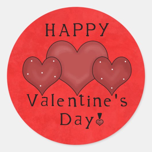 Happy Valentines Day sticker (Voorkant)
