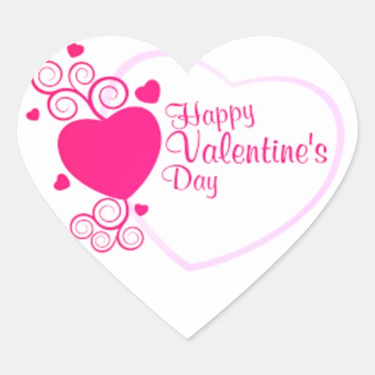 Happy Valentine's Day Sticker (Voorkant)