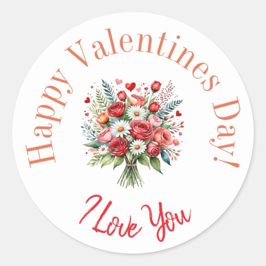 Happy Valentine's Day stickers (Devant)