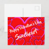 Happy Valentines Day SweeLieverd Romantic Briefkaart (Voorkant / Achterkant)