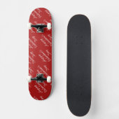 Happy Valentines Day Text Pattern Stylish Skateboard (Voorkant)