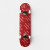 Happy Valentines Day Text Pattern Stylish Skateboard (Voorkant)