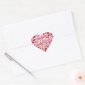 Happy Valentines Day Valentijn Love Heart Hart Sticker (Envelop)