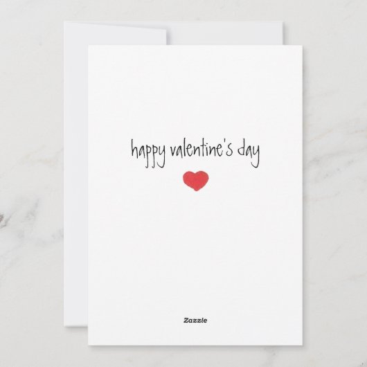 Happy Valentine's Day with Love Red Heart Tree Feestdagenkaart (Achterkant)