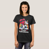 Happy Valentines Heart Unicorn T-shirt (Voorkant volledig)