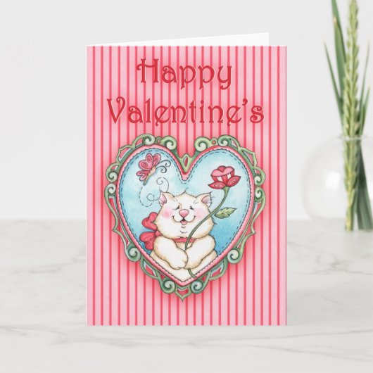 Happy Valentine's Kitty - Carte de voeux (Devant)
