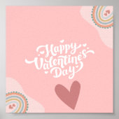 Happy Valentin's Day Wall Art Poster (Voorkant)