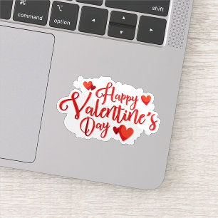 Happy valetines jour autocollant