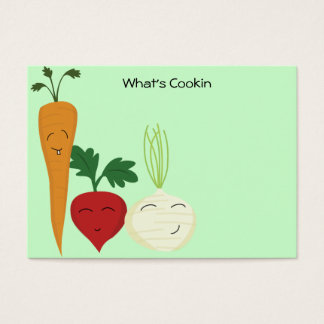 Happy Veggie Recept Kaarten Visitekaartjes