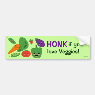 Happy Veggies Bumpersticker