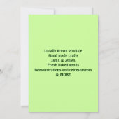 Happy Veggies Invitations Kaart (Achterkant)