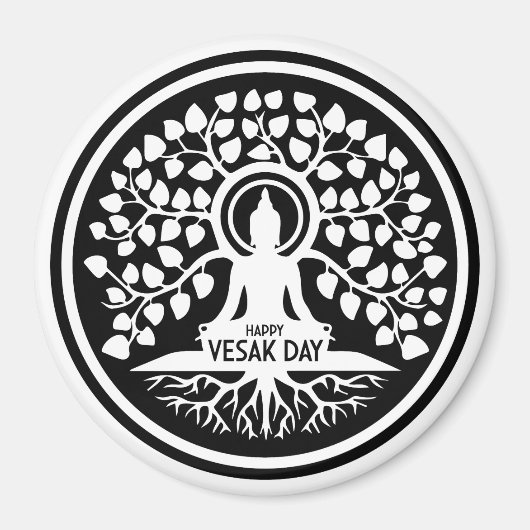 Happy Vesak Day Magneet (Voorkant)