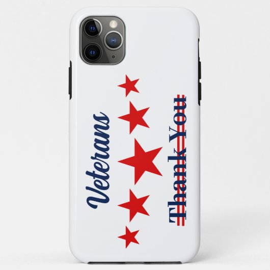 Happy Veterans Dag Case-Mate iPhone Case (Achterkant)