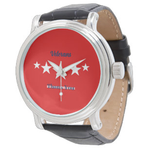 Happy Veterans Dag Horloge