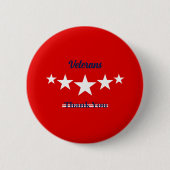 Happy Veterans Dag Ronde Button 5,7 Cm (Voorkant)