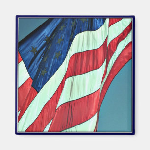 Happy Veterans Day, Amerikaanse vlag - Magnet Magneet