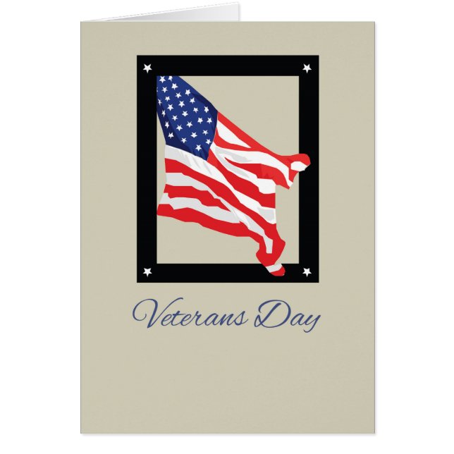 Happy Veterans Day, Amerikaanse vlag, Tan (Voorkant)