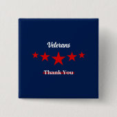 Happy Veterans Day Button (Voorkant)