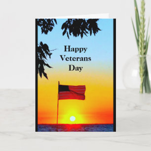 Happy Veterans Day - Hartelijk dank voor uw servic Bedankkaart