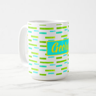 Happy Vibes George Ajouter Votre Nom Café Mug Cup