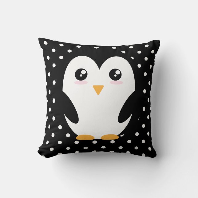 Happy Vibes : Pingouin et Coussin Pois de la Joy (Recto)