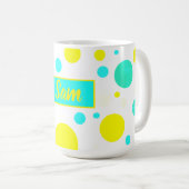 Happy Vibes Sam Ajoutez Votre Nom Café Mug Cup (Devant droit)