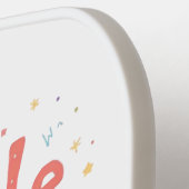 Happy Vibes Sprinkle Happiness Confetti Art Pickleball Paddle (Links Detail)