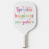 Happy Vibes Sprinkle Happiness Confetti Art Pickleball Paddle (Achterkant)