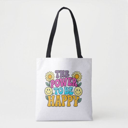 Happy Vibes Tote Bag (Devant)