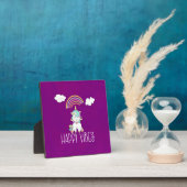 Happy Vibes Typography Geweldige Rainbow & Unicorn Fotoplaat (Insitu)