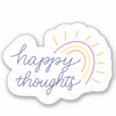 Happy vinyl sticker (Devant)