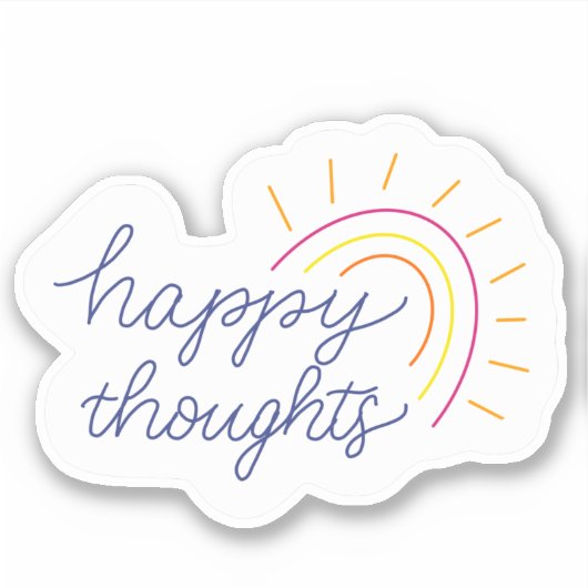 Happy vinyl sticker (Devant)