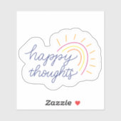 Happy vinyl sticker (Feuille)