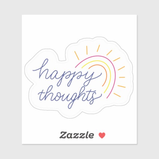 Happy vinyl sticker (Feuille)