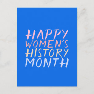 HAPPY VROUWEN'S GESCHIEDENIS MAAND BRIEFKAART