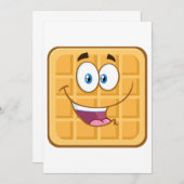 Happy Waffle Kaart (Voorkant / Achterkant)