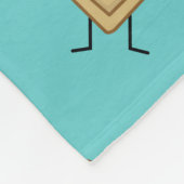 Happy Waffle met stroop en boterontbijt Fleece Deken (Hoek)