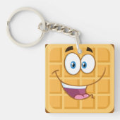 Happy Waffle Sleutelhanger (Voorkant)