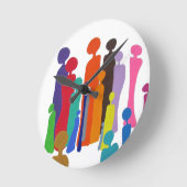 Happy Wall Clock Ronde Klok (Hoek)