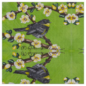 Happy Warbler Stof (Close Up)