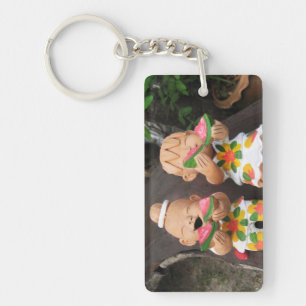 Happy Watermelon Friends Sleutelhanger