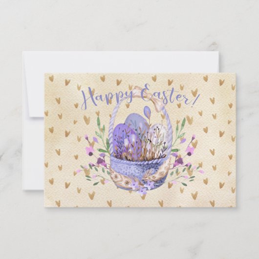 Happy Waterverf Early Basket Hearts (Voorkant)