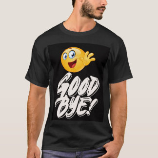 Happy Waving Emoji Afscheid - Leuk Afscheid T-shir T-shirt